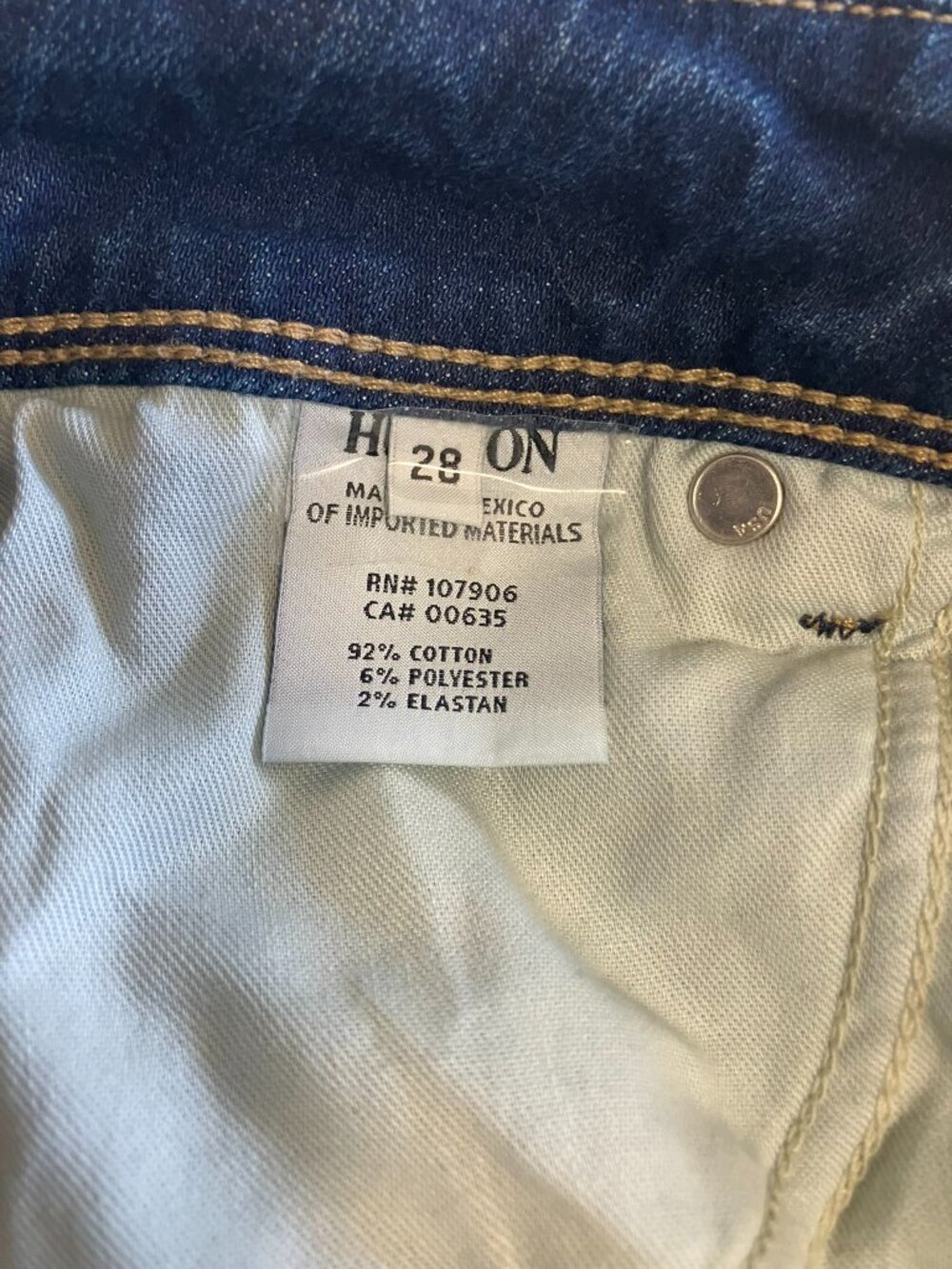 Hudson Jeans Women's Size 28 Stretchy Collin Skinny Crop Medium Wash Denim - Picture 7 of 7